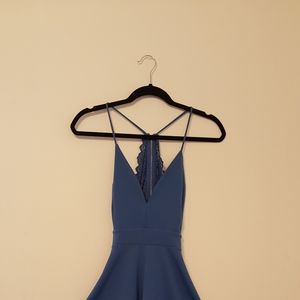 Gorgeous Blue low-high dress